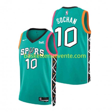 Maillot Basket San Antonio Spurs Jeremy Sochan 10 Nike 2022-2023 City Edition Swingman - Homme
